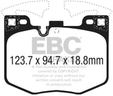 Kies-Motorsports EBC EBC 2017+ BMW 530 2.0L Turbo (G30) Greenstuff Front Brake Pads