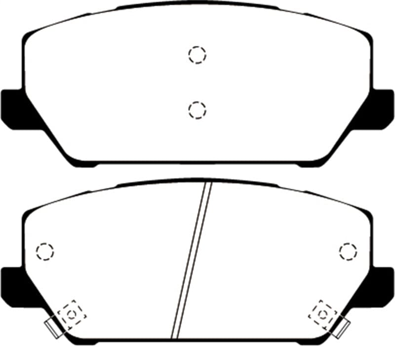 Kies-Motorsports EBC EBC 2019+ Hyundai Veloster (2nd Gen) 2.0L Turbo N Greenstuff Front Brake Pads