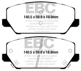 Kies-Motorsports EBC EBC 2019+ Hyundai Veloster (2nd Gen) 2.0L Turbo N Greenstuff Front Brake Pads