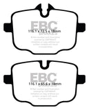 Kies-Motorsports EBC EBC 2021+ BMW M3/M4 3.0TT (G80/G82/G83 w/Cast Iron Rotors) Redstuff Rear Brake Pads