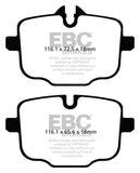 Kies-Motorsports EBC EBC 2021+ BMW M3/M4 3.0TT (G80/G82/G83) Yellowstuff Rear Brake Pads