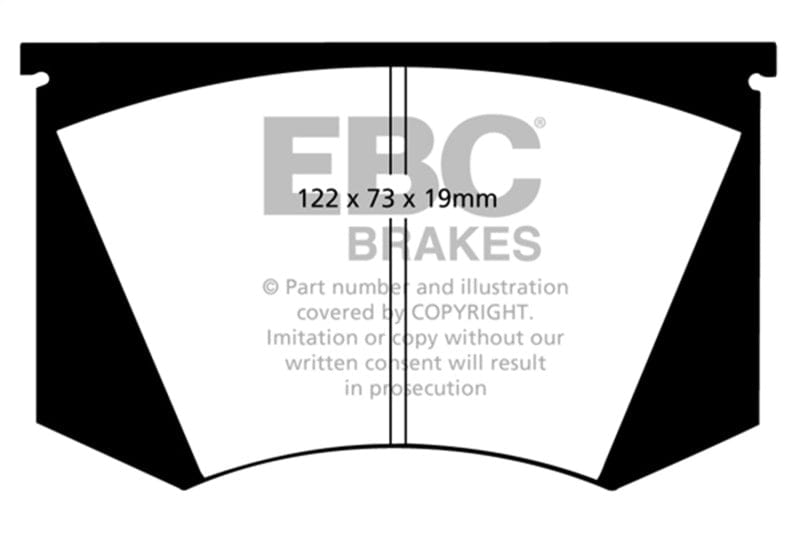 Kies-Motorsports EBC EBC 64-66 Ac Cobra 7.0 Greenstuff Front Brake Pads