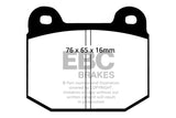 Kies-Motorsports EBC EBC 77-83 BMW 320 2.0 (E21) Yellowstuff Front Brake Pads