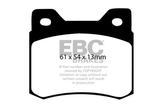 Kies-Motorsports EBC EBC 84-86 Mercedes-Benz 190/190E 2.3 Greenstuff Rear Brake Pads