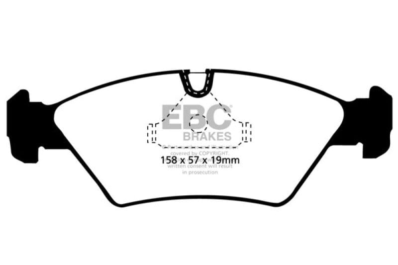 Kies-Motorsports EBC EBC 85-86 BMW 524 TD 2.4 TD (E28) Ultimax2 Front Brake Pads