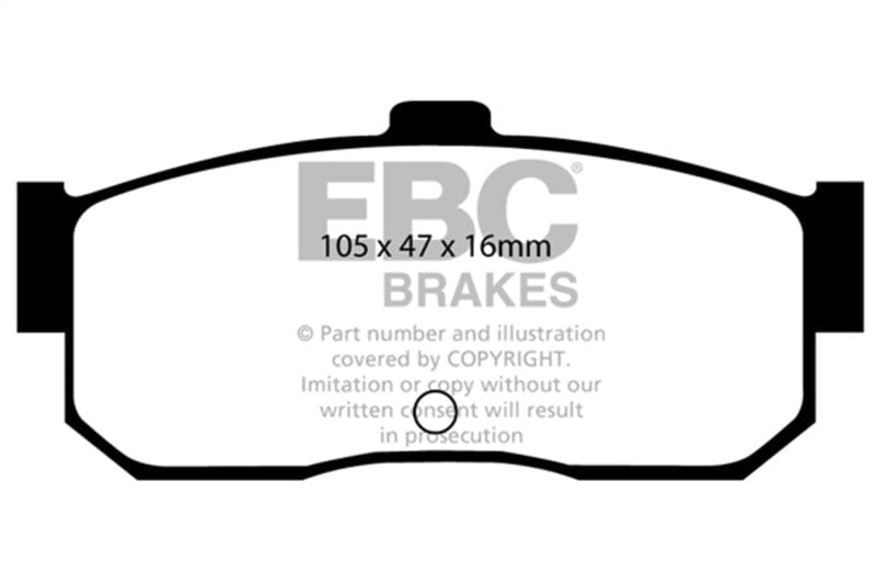 Kies-Motorsports EBC EBC 91-97 Infiniti G20 2.0 Greenstuff Rear Brake Pads