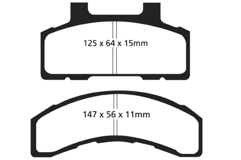 Kies-Motorsports EBC EBC 93-96 Buick Century 2.2 Greenstuff Front Brake Pads