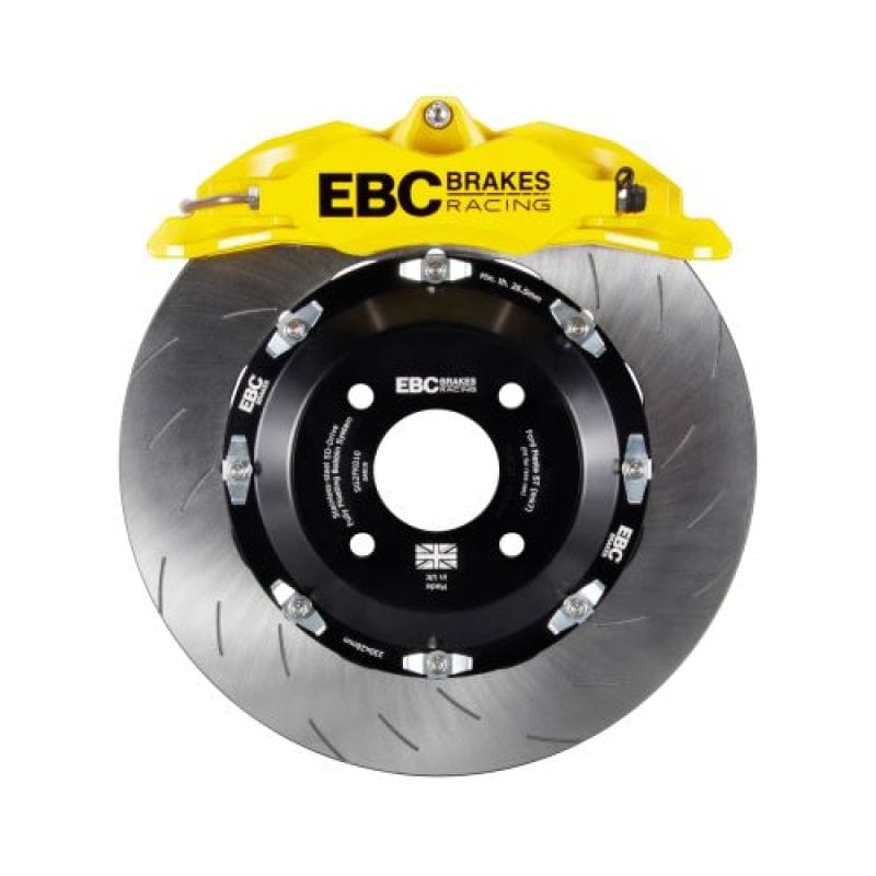 Kies-Motorsports EBC EBC Racing 12-17 Ford Fiesta ST (Mk7) Yellow Apollo-4 Calipers 330mm Rotors Front Big Brake Kit