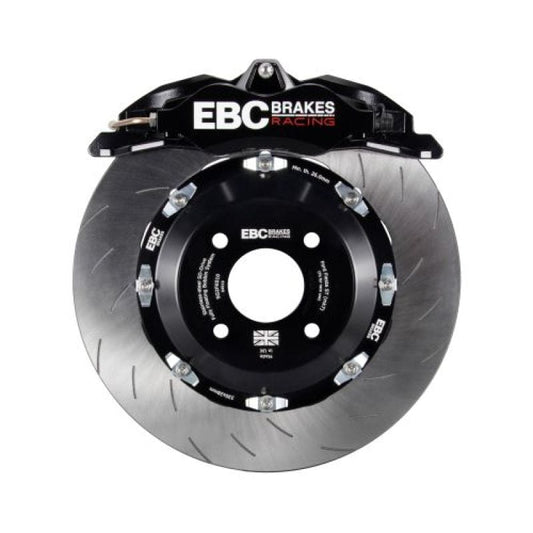 Kies-Motorsports EBC EBC Racing 15-17 Ford Fiesta (Mk7) Black Apollo-4 Calipers 300mm Rotors Front Big Brake Kit