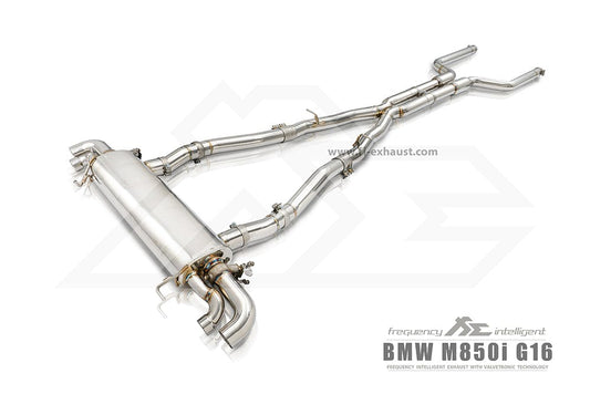 Kies-Motorsports Fi Exhaust BMW Fi Exhaust G16 M850i Gran Coupe |N63| 2018+Front Pipe + Mid X-Pipe + Valvetronic Muffler (Retains OEM Valve Settings - No Remote)