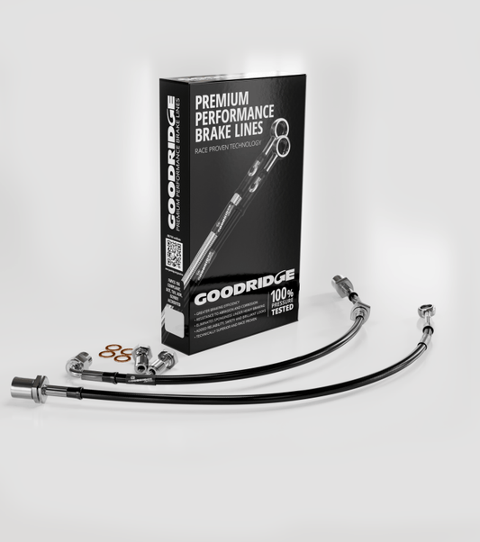 Kies-Motorsports Goodridge Goodridge 08-15 Mitsubishi Lancer Stainless Steel Front Brake Lines