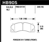 Kies-Motorsports Hawk Performance Hawk 14-18 Porsche 911 DTC-30 Front Brake Pads