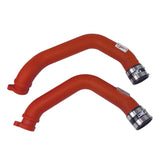 Kies-Motorsports Injen Injen 15-16 BMW M3(F80)/M4 (F82/83) 3.0L L6 Twin Turbo 2PC Aluminum Int. Charge Pipe - Wrinkle Red