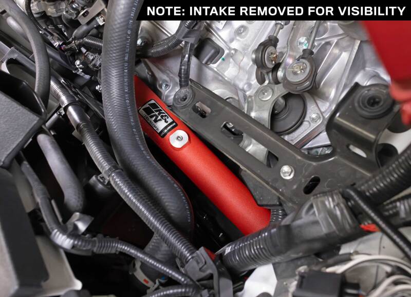 Kies-Motorsports K&N Engineering K&N 23-24 Toyota GR Corolla L3 1.6L Charge Pipe Kit - Wrinkle Red