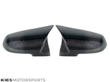 Kies-Motorsports Kies Carbon 2012-2018 BMW 3 Series (F30 / F31 / F34) & 4 Series (F32 / F33 / F36) M Inspired Aero Carbon Fiber Mirror Covers - Also fits BMW 1 Series (F20) 2 Series (F22 / F23) X1 (E84) & M2 (F87)