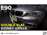 Kies-Motorsports Kies Motorsports 2009-2011 BMW 3 Series (E90) LCI Double Slatted Kidney Grilles