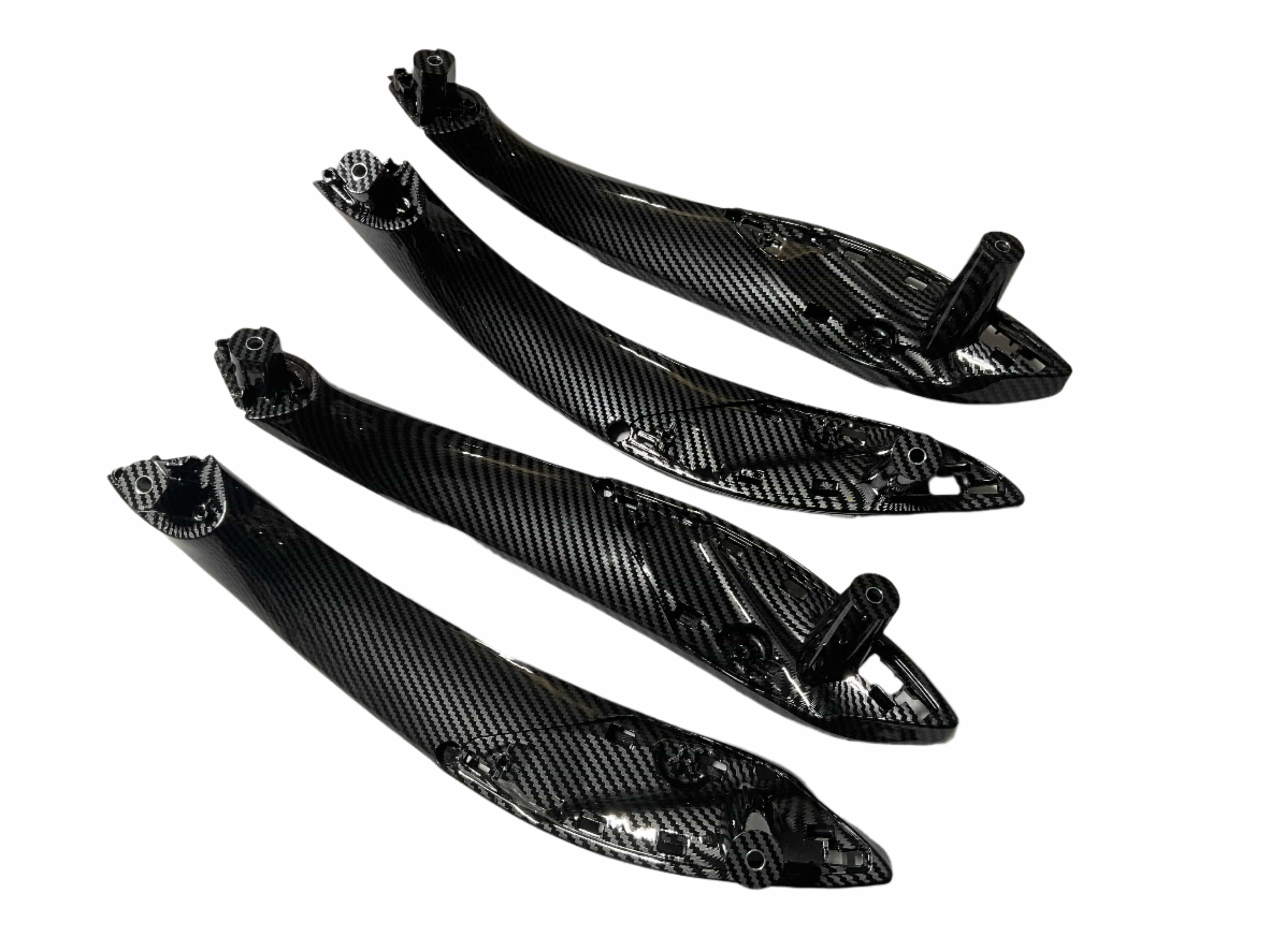 Kies-Motorsports Kies Motorsports Kies Motorsports Replacement BMW F30 Inner Door Pull Handle Trim- 4 Piece Set (320i, 328i, 330i, 335i, and 340i) Hydro-dipped Carbon Look