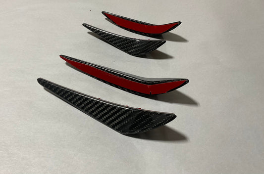 Kies-Motorsports Kies Motorsports OPEN BOX - Dry Carbon Fiber PS-Style 4pc Canards (New)