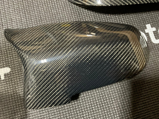 Kies-Motorsports Kies Motorsports OPEN BOX - F10 M5 Wet Carbon Fiber Full Replacement Mirror Caps (Gloss)