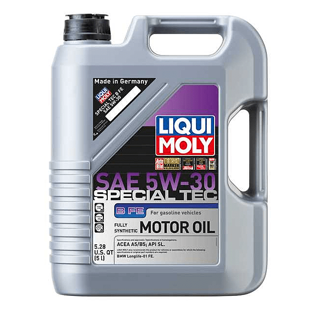 Kies-Motorsports LIQUI MOLY All 5 Liter Oil Options Combined Special Tec B FE SAE 5W-30