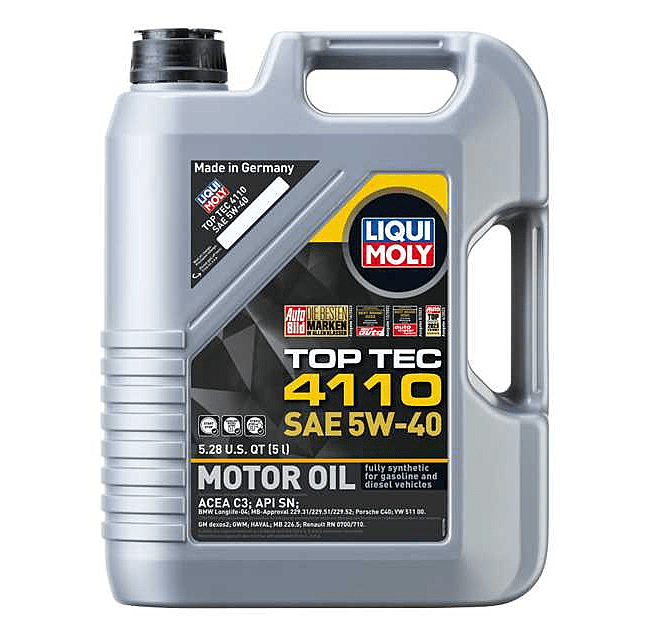 Kies-Motorsports LIQUI MOLY All 5 Liter Oil Options Combined Top Tec 4110 SAE 5W-40