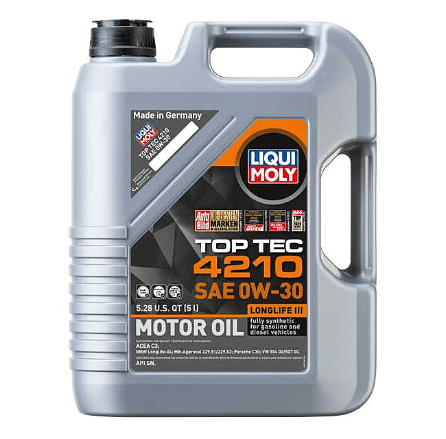 Kies-Motorsports LIQUI MOLY All 5 Liter Oil Options Combined Top Tec 4210 SAE 0W-30