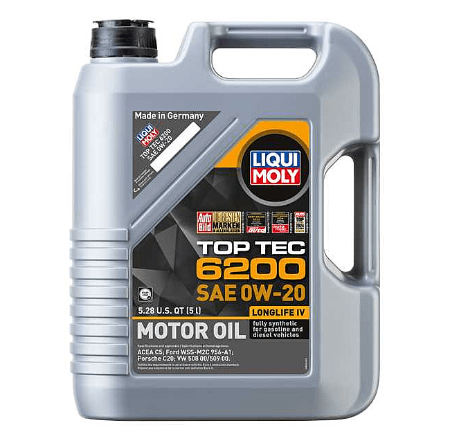 Kies-Motorsports LIQUI MOLY All 5 Liter Oil Options Combined Top Tec 6200 SAE 0W-20