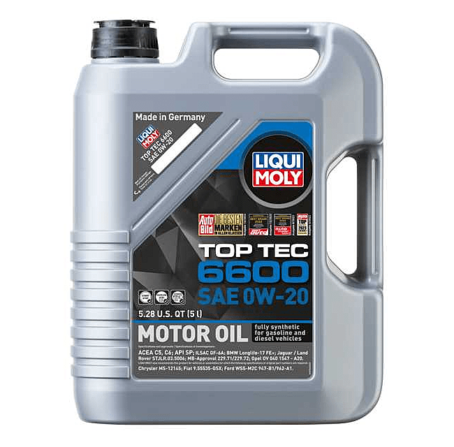 Kies-Motorsports LIQUI MOLY All 5 Liter Oil Options Combined Top Tec 6600 SAE 0W-20