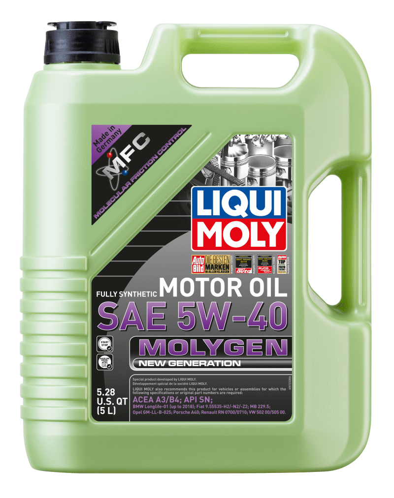 Kies-Motorsports LIQUI MOLY LIQUI MOLY 5L Molygen New Generation Motor Oil SAE 5W40