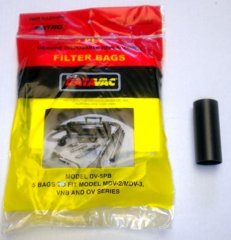 Kies-Motorsports Metrovac Metrovac DISPOSABLE BAGS WITH ADAPTOR TUBE - DV-5PBA