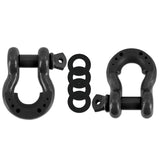 Kies-Motorsports Mishimoto Mishimoto 3/4 Steel D-Ring Shackle Set 2 Pieces - Gun Metal