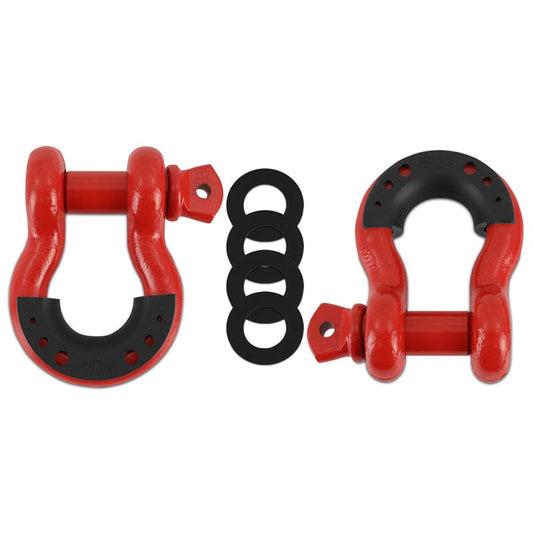 Kies-Motorsports Mishimoto Mishimoto Borne D-Ring Shackle Set Red