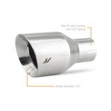 Kies-Motorsports Mishimoto Mishimoto Clamp-on Double Wall Exhaust Tip 2.5 Inlet Slash Cut - polished