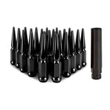 Kies-Motorsports Mishimoto Mishimoto Mishimoto Steel Spiked Lug Nuts M14 x 1.5 24pc Set Black