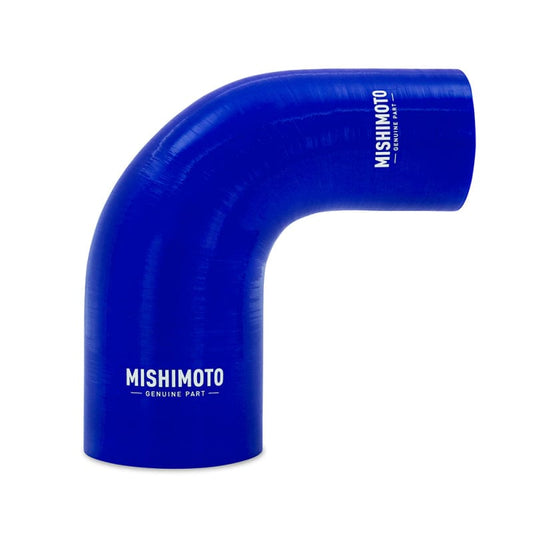 Kies-Motorsports Mishimoto Mishimoto Silicone Reducer Coupler 90 Degree 2.25in to 3in - Blue