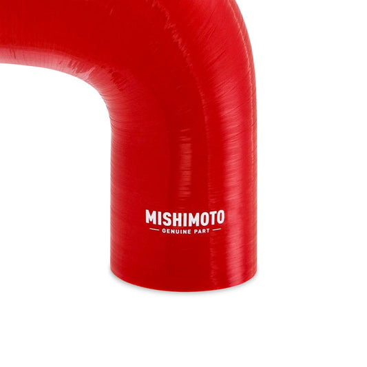 Kies-Motorsports Mishimoto Mishimoto Silicone Reducer Coupler 90 Degree 2.25in to 3in - Red