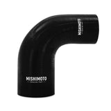 Kies-Motorsports Mishimoto Mishimoto Silicone Reducer Coupler 90 Degree 2.5in to 3.25in - Black