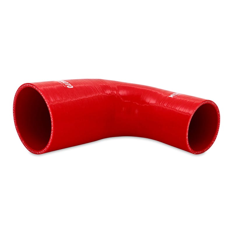 Kies-Motorsports Mishimoto Mishimoto Silicone Reducer Coupler 90 Degree 2.5in to 3.5in - Red