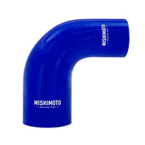 Kies-Motorsports Mishimoto Mishimoto Silicone Reducer Coupler 90 Degree 2.5in to 4in - Blue