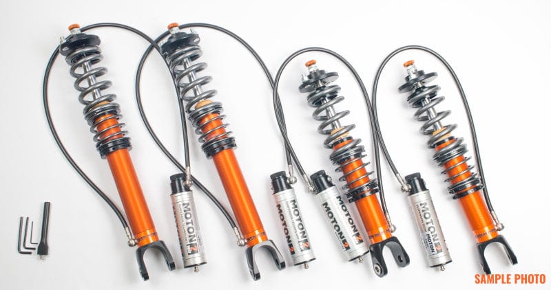 Kies-Motorsports Moton Moton 05-11 BMW 318i E90 RWD 2-Way Series Coilovers w/ Springs & Droplink - QDC Front