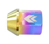 Kies-Motorsports NRG NRG 200 Series M12 X 1.5 Titanium Lug Nut Set - 21 Pc w/Lock Key Socket - Neochrome