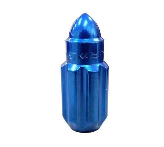 Kies-Motorsports NRG NRG 500 Series M12 X 1.5 Bullet Shape Steel Lug Nut Set - 21 Pc w/Lock Key - Blue