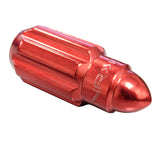 Kies-Motorsports NRG NRG 500 Series M12 X 1.5 Bullet Shape Steel Lug Nut Set - 21 Pc w/Lock Key - Red