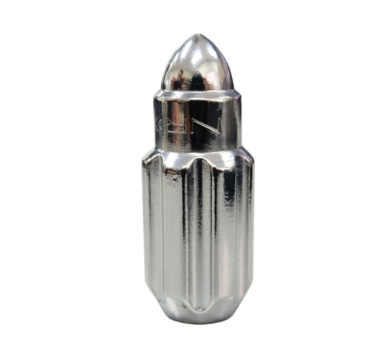 Kies-Motorsports NRG NRG 500 Series M12 X 1.5 Bullet Shape Steel Lug Nut Set - 21 Pc w/Lock Key - Silver