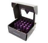 Kies-Motorsports NRG NRG 700 Series M12 X 1.25 Steel Lug Nut w/Dust Cap Cover Set 21 Pc w/Locks & Lock Socket - Purple