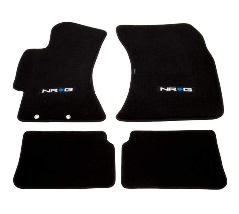 Kies-Motorsports NRG NRG Floor Mats - 2009-2011 Subaru Impreza WRX/STi (NRG Logo) - 4pc.