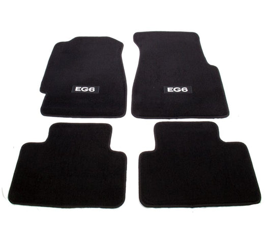 Kies-Motorsports NRG NRG Floor Mats - 92-95 Honda Civic 2DR (EG6 Logo) - 4pc.