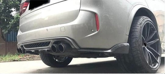 Kies-Motorsports Open Box Item OPEN BOX - 2015-2019 F85 X5M/ F86 X6M Carbon Fiber 3-Piece Rear Bumper Diffuser