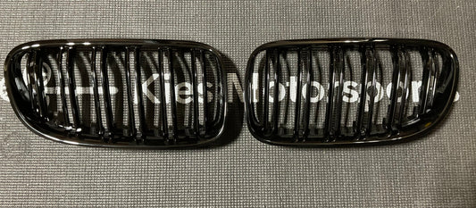 Kies-Motorsports Open Box Item OPEN BOX - BMW E92 (LCI) Dual Slat Gloss Black Kidney Grills (NEW)