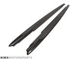 Kies-Motorsports Overstock 2017-2023 BMW 5 Series (G30) Performance Inspired Carbon Fiber Side Skirt Extensions (Pair)